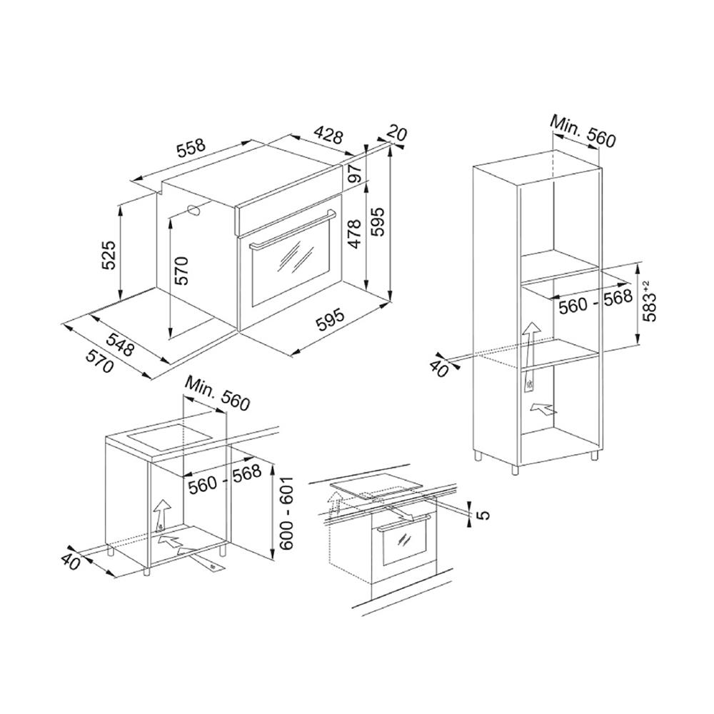 ไมโครเวฟฝัง+เตาอบฝัง FRANKE FSM 25 MW XS+FMA 97 P XS