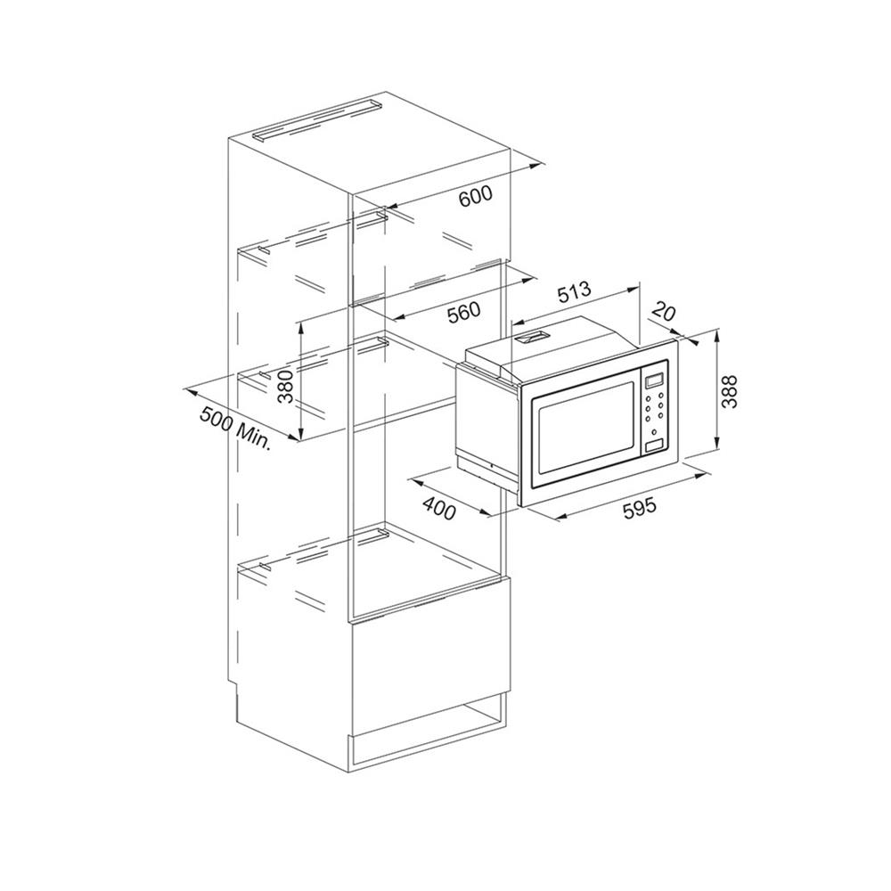 ไมโครเวฟฝัง+เตาอบฝัง FRANKE FSM 25 MW XS+FMA 97 P XS