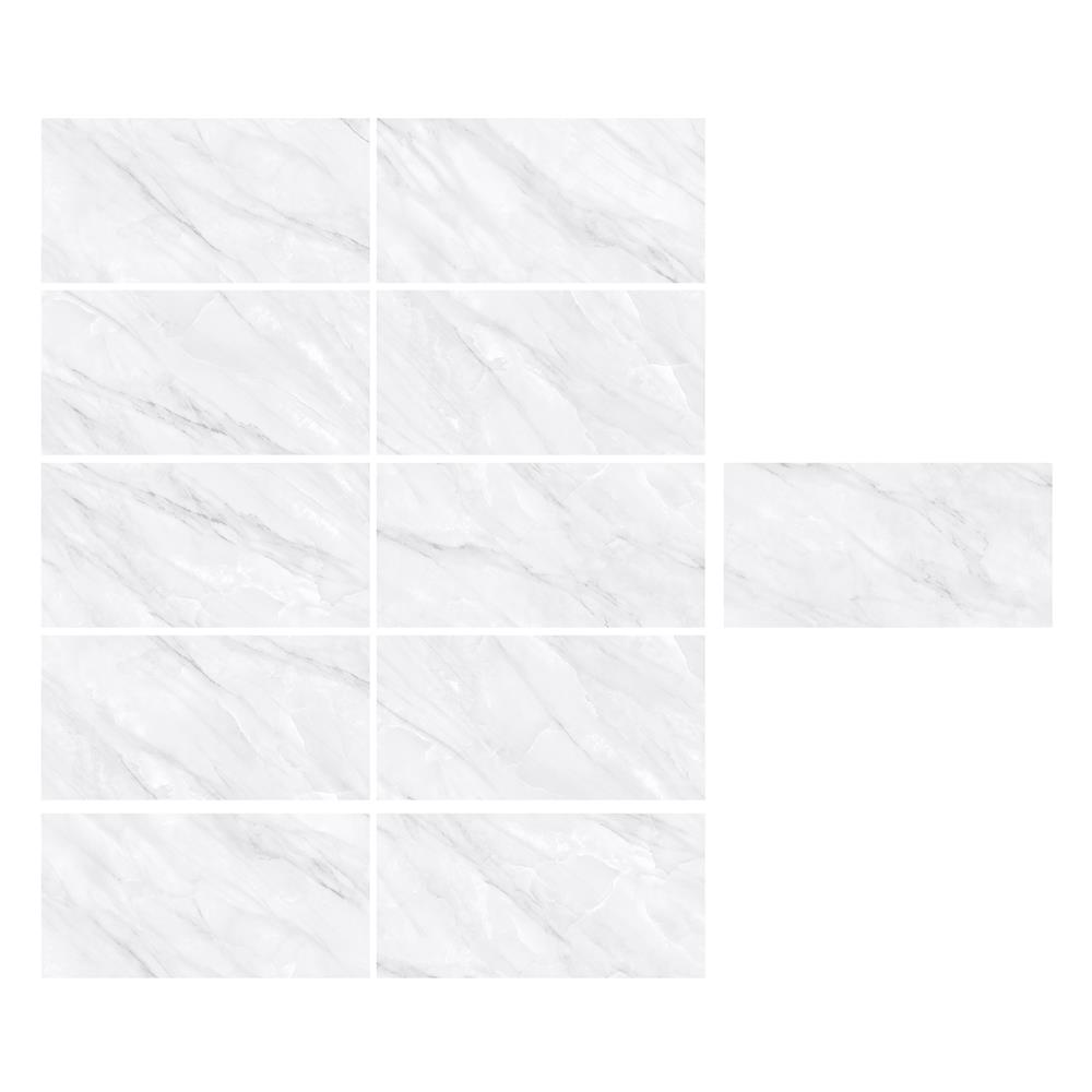 กระเบื้องพื้นพอร์ซเลน 60x120 ซม. TARA อาซาริโอ ขาว A 1.44 ตร.ม.