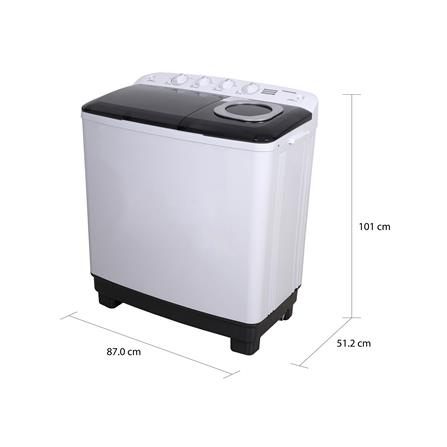 เครื่องซักผ้า 2 ถัง TOSHIBA VH-Q130MT 12 กก. สีขาว_6