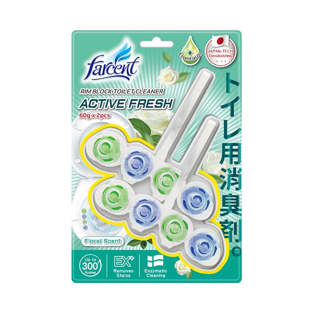 ริมบล็อคทอยเล็ตคลีนเนอร์ FARCENT 60 กรัม ฟลอรัล