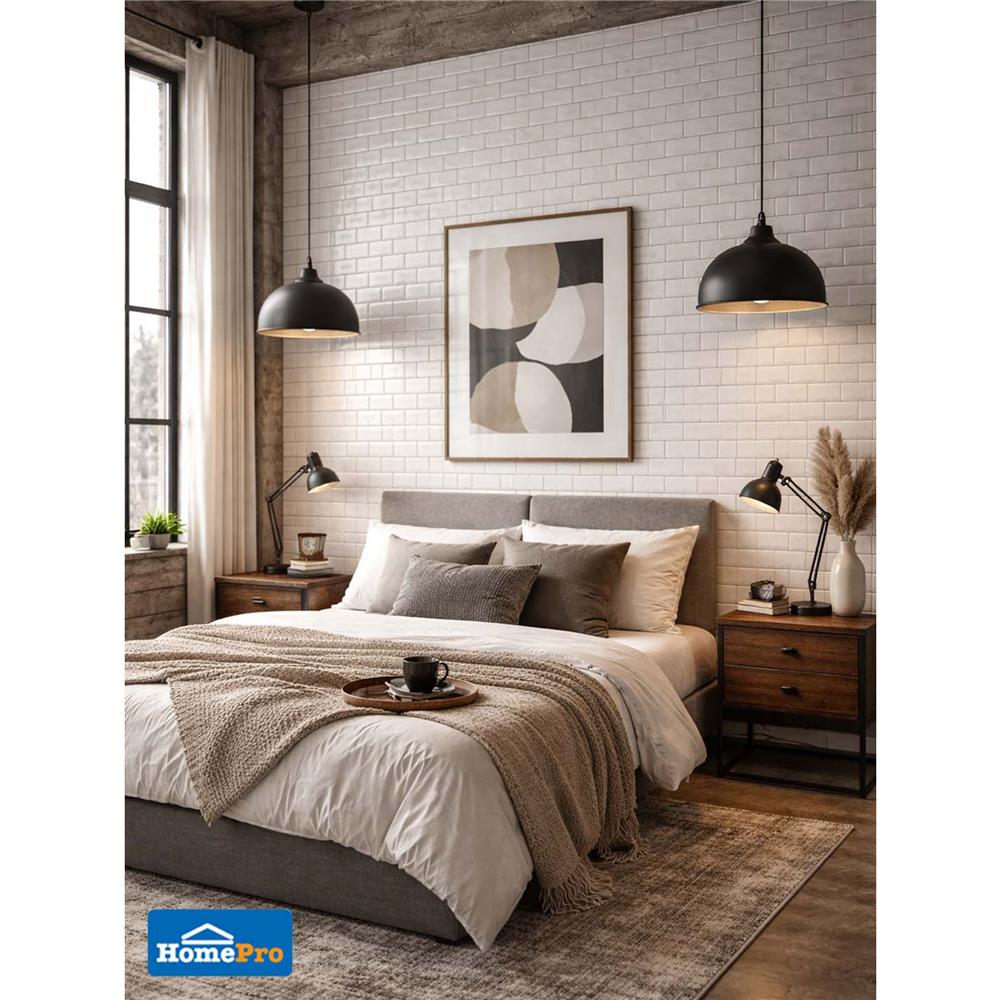 กระเบื้องผนัง 30x45 ซม. DURAGRES มาเว่น บริค ไวท์ A 1.08 ตร.ม.