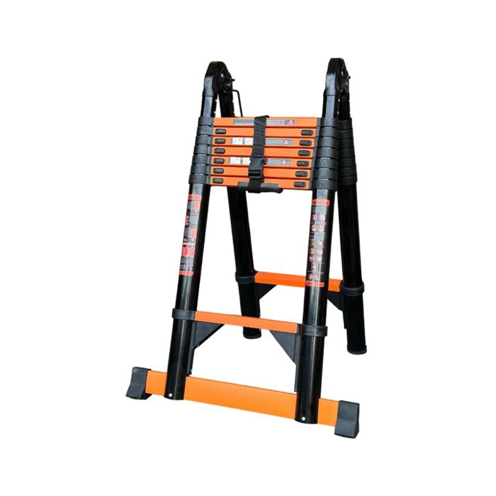 บันไดอเนกประสงค์ปรับแบบ BARCO 2x8 16 ขั้น สีดำ