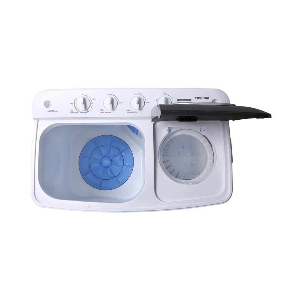 เครื่องซักผ้า 2 ถัง TOSHIBA VH-Q110MT 10 กก. สีขาว