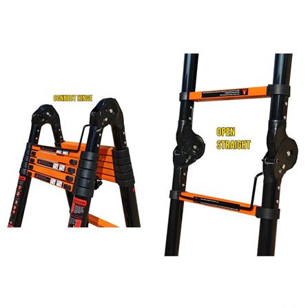 บันไดอเนกประสงค์ปรับแบบ BARCO 2x5 10 ขั้น สีดำ_6