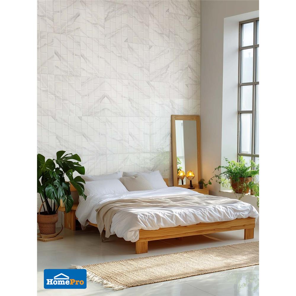 กระเบื้องผนัง 30x45 ซม. DURAGRES ออร์บิท บริค ไวท์ A 1.08 ตร.ม.