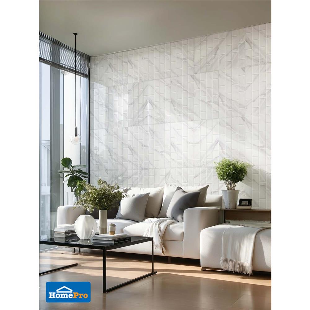 กระเบื้องผนัง 30x45 ซม. DURAGRES ออร์บิท บริค ไวท์ A 1.08 ตร.ม.