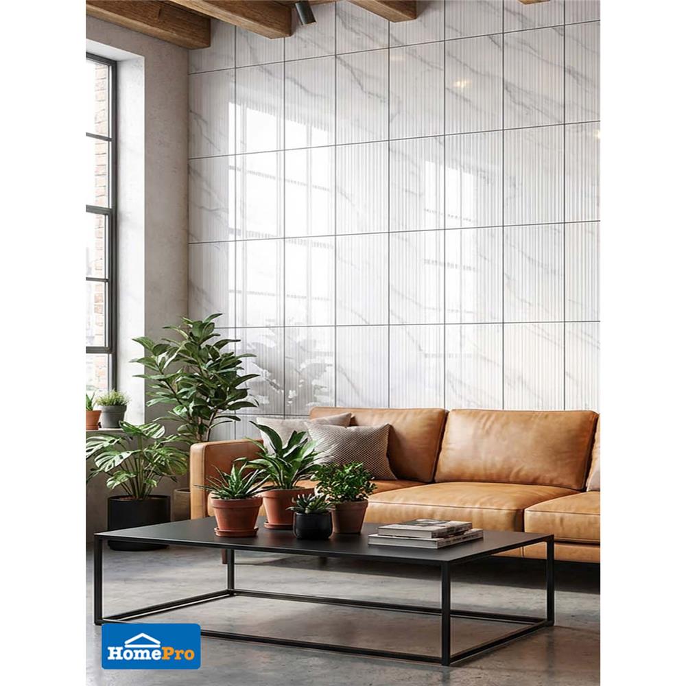 กระเบื้องผนัง 30x45 ซม. DURAGRES ออร์บิท ไลน์ ขาว A 1.08 ตร.ม.