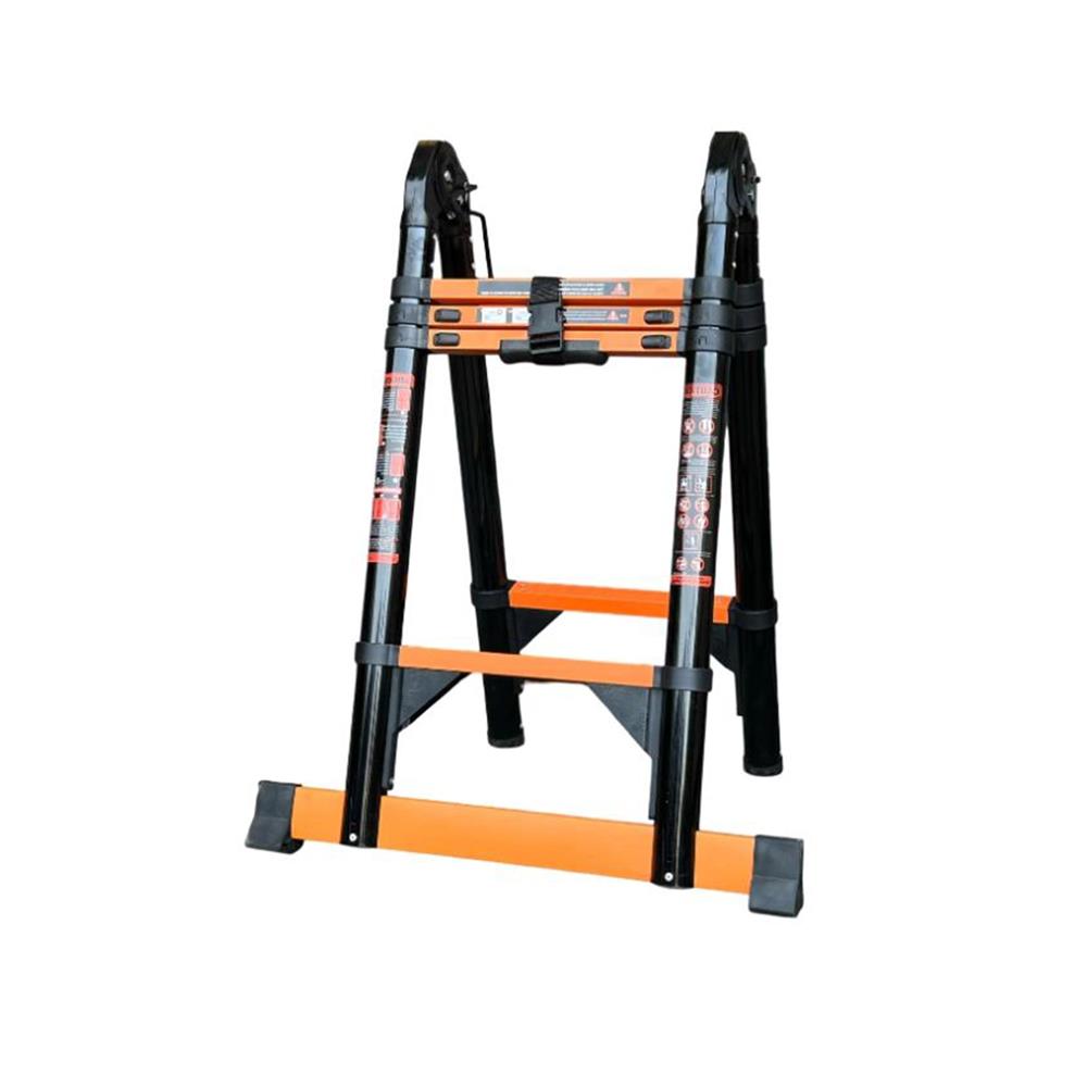 บันไดอเนกประสงค์ปรับแบบ BARCO 2x4 8 ขั้น สีดำ