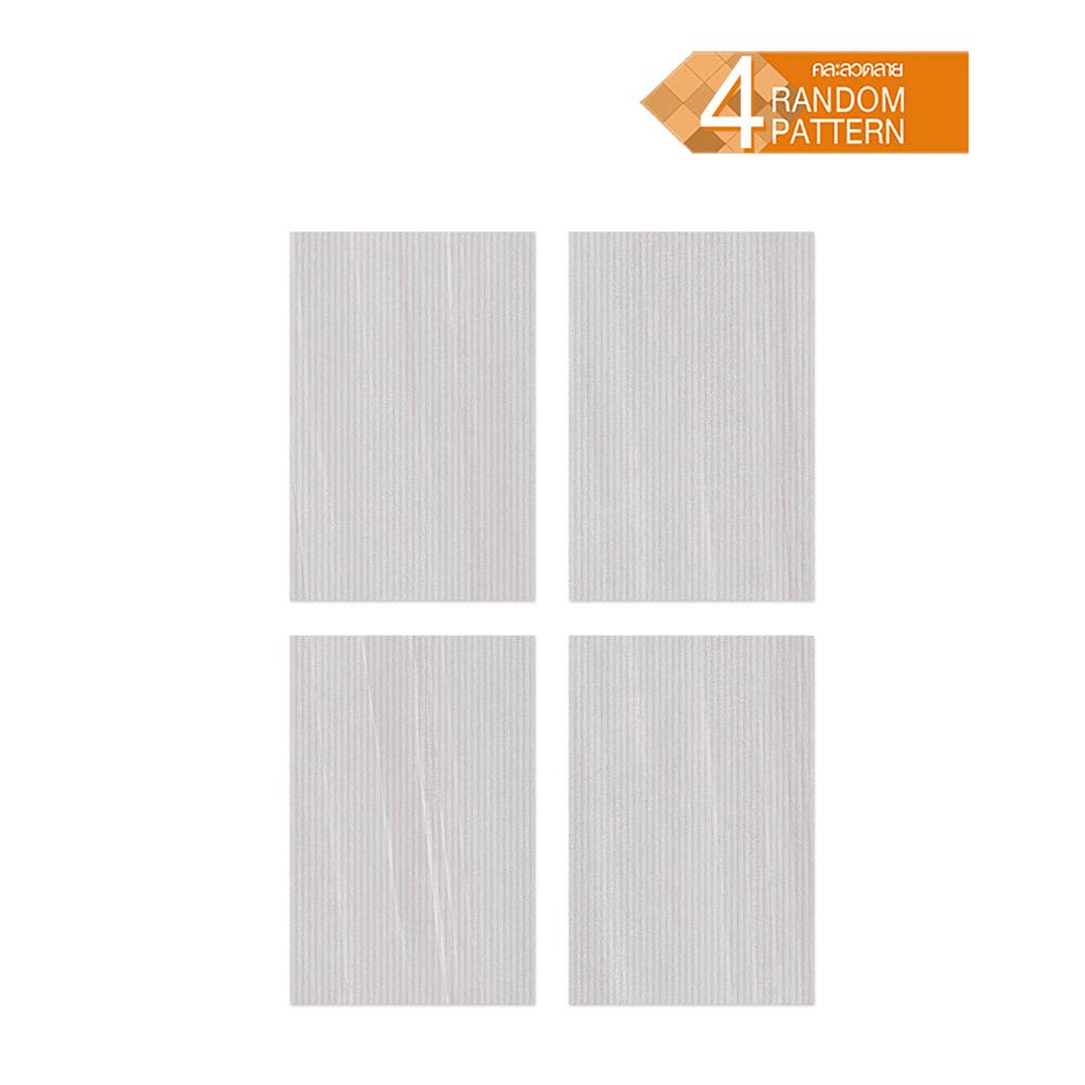 กระเบื้องผนัง 30x45 ซม. DURAGRES อูซี่ ไลน์ เกรย์ A 1.08 ตร.ม.