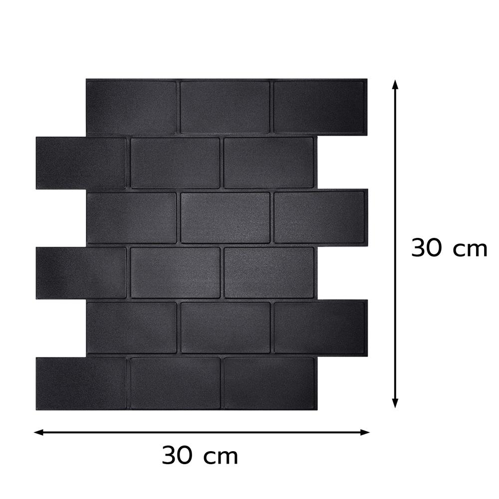 สติ๊กเกอร์ D.I.Y HOME LIVING STYLE MATT 30x30 ซม. สีดำ (แพ็ก 4 ชิ้น)