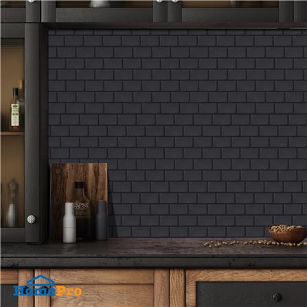 สติ๊กเกอร์ D.I.Y HOME LIVING STYLE MATT 30x30 ซม. สีดำ (แพ็ก 4 ชิ้น)_3