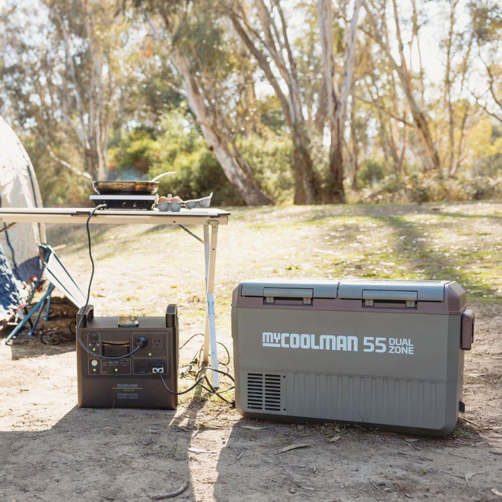 ตู้แช่แข็ง MYCOOLMAN MCM55DZ 55 ลิตร สีเขียว/น้ำตาล