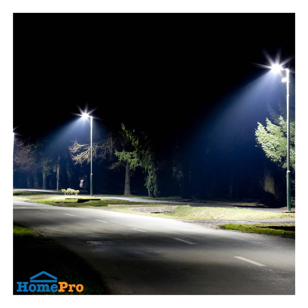 ไฟถนน SOLAR LAMPTAN METRO 200 วัตต์ DAYLIGHT สีดำ