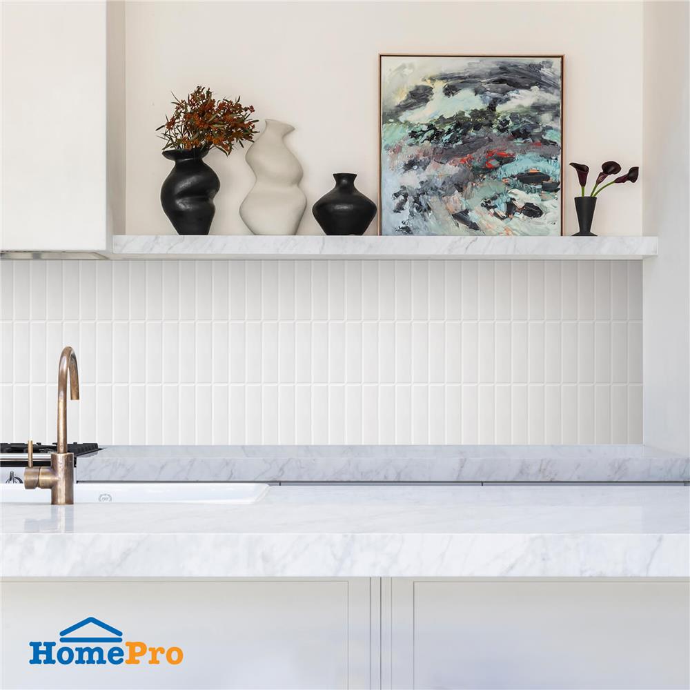 สติ๊กเกอร์ D.I.Y HOME LIVING STYLE GLOSSY 22x29 ซม. สีขาว (แพ็ก 4 ชิ้น)