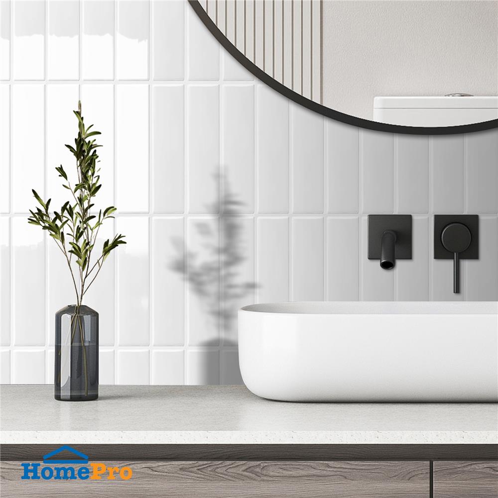 สติ๊กเกอร์ D.I.Y HOME LIVING STYLE GLOSSY 22x29 ซม. สีขาว (แพ็ก 4 ชิ้น)