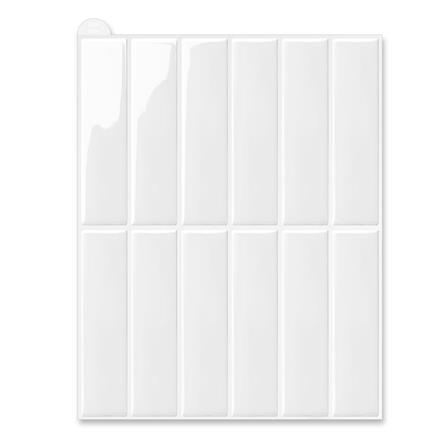 สติ๊กเกอร์ D.I.Y HOME LIVING STYLE GLOSSY 22x29 ซม. สีขาว (แพ็ก 4 ชิ้น)_0