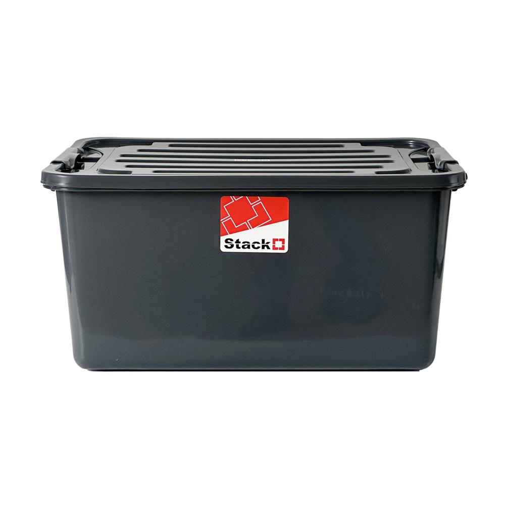 กล่องเก็บของ STACKO 50 ลิตร 42x60x29 ซม. สีเทา