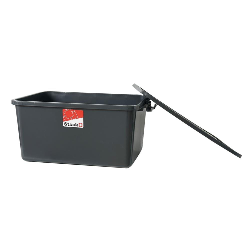 กล่องเก็บของ STACKO 50 ลิตร 42x60x29 ซม. สีเทา