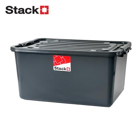 กล่องเก็บของ STACKO 50 ลิตร 42x60x29 ซม. สีเทา_0