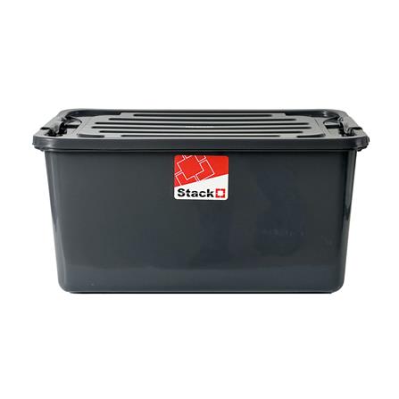 กล่องเก็บของ STACKO 50 ลิตร 42x60x29 ซม. สีเทา_1