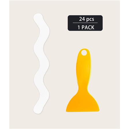 สติ๊กเกอร์ HOME LIVING STYLE ANTI-SLIP 20x2 ซม. สีขาว (แพ็ก 24 ชิ้น)_0