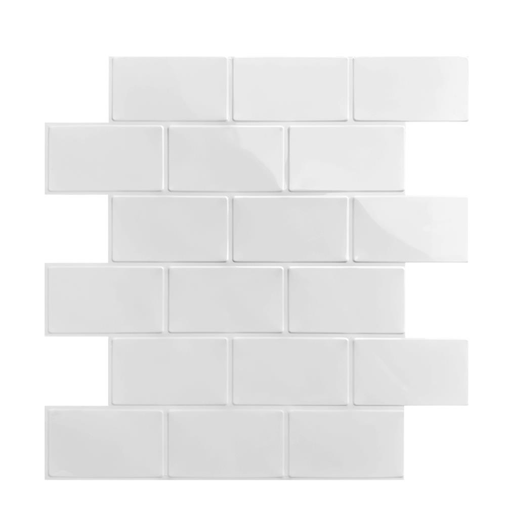 สติ๊กเกอร์ D.I.Y HOME LIVING STYLE MATT 30x30 ซม. สีขาว (แพ็ก 4 ชิ้น)