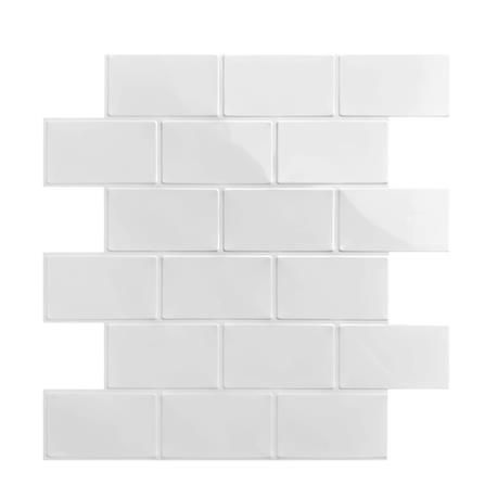 สติ๊กเกอร์ D.I.Y HOME LIVING STYLE MATT 30x30 ซม. สีขาว (แพ็ก 4 ชิ้น)_0