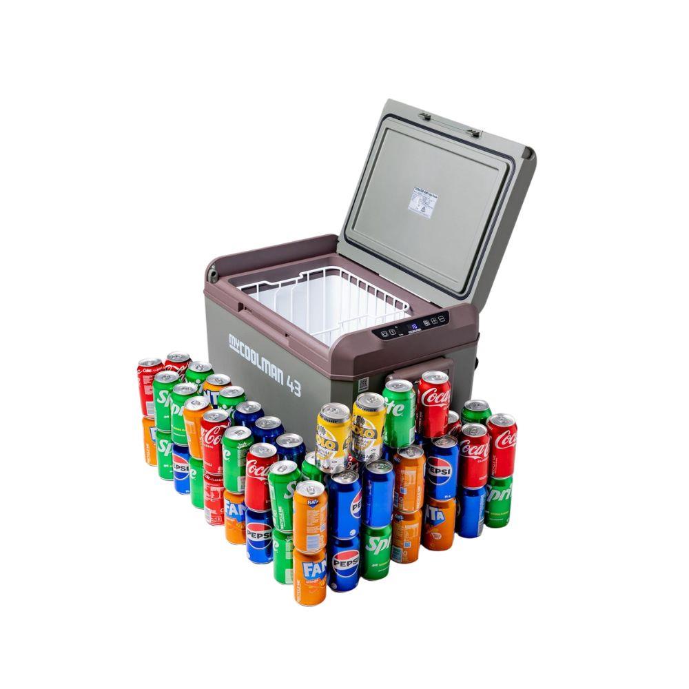ตู้แช่แข็งพกพา MYCOOLMAN MCMR43 43 ลิตร สีเขียว/น้ำตาล