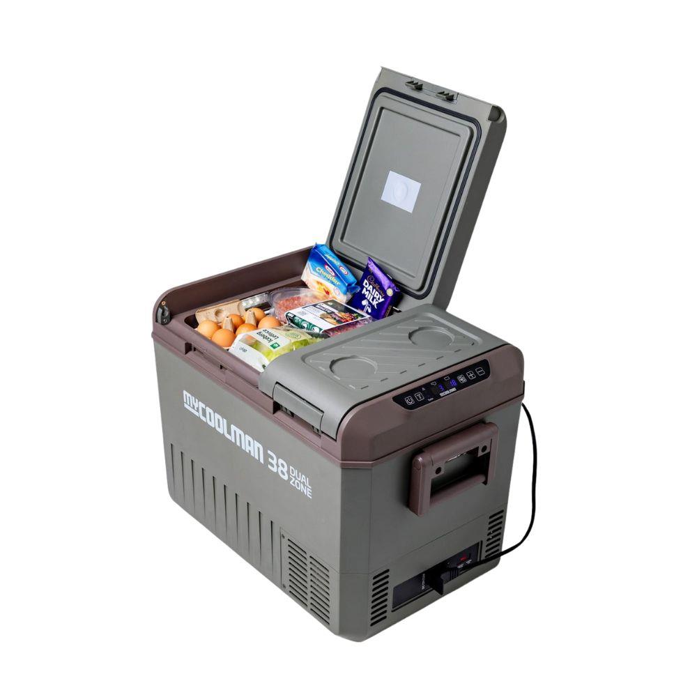 ตู้แช่แข็ง MYCOOLMAN MCMR38DZ 38 ลิตร สีเขียว/น้ำตาล