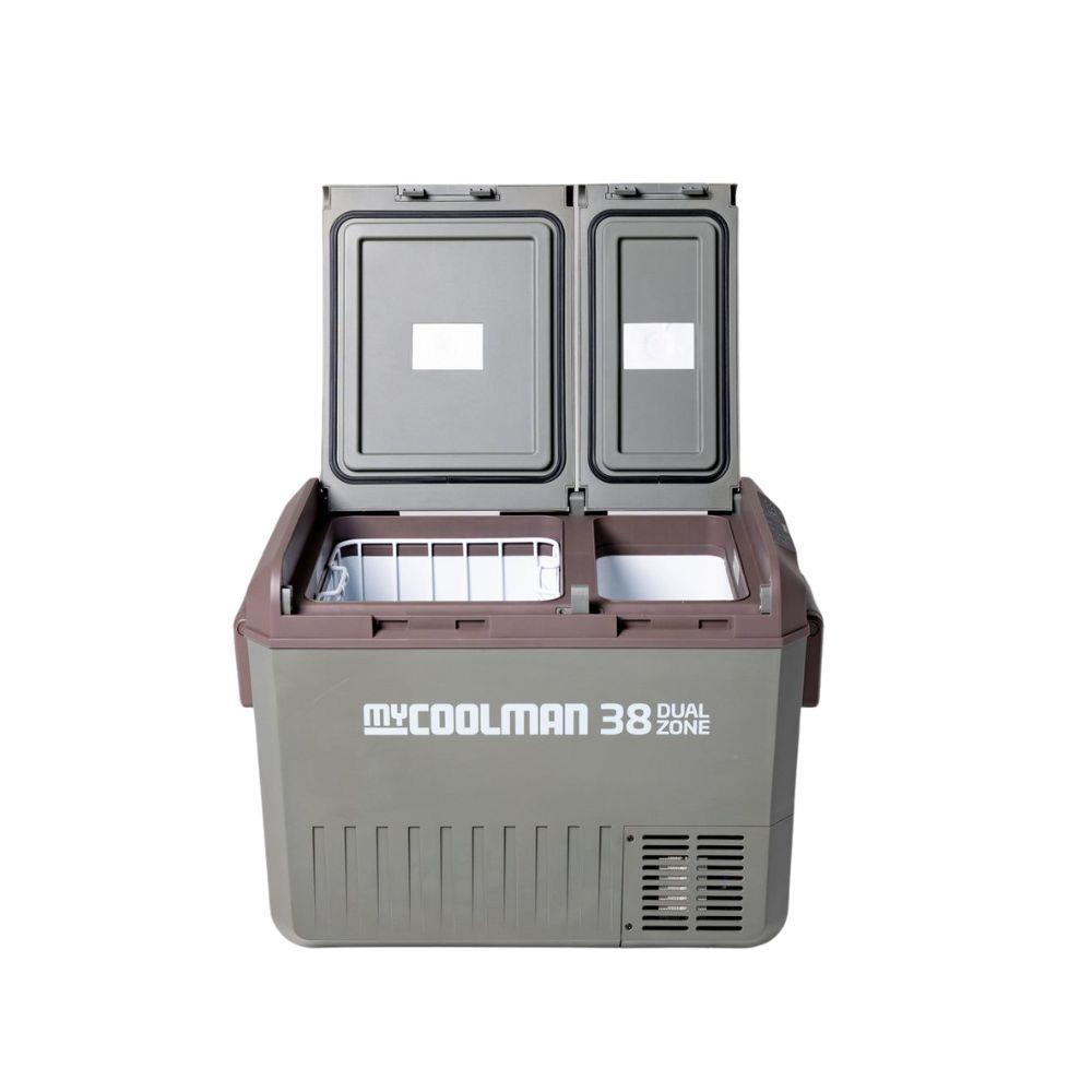 ตู้แช่แข็ง MYCOOLMAN MCMR38DZ 38 ลิตร สีเขียว/น้ำตาล