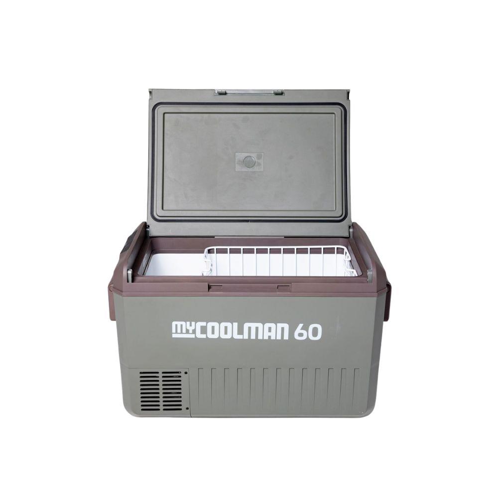 ตู้แช่แข็งพกพา MYCOOLMAN MCMR60 60 ลิตร สีเขียว/น้ำตาล