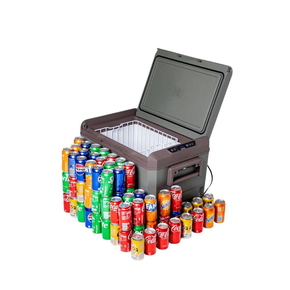 ตู้แช่แข็งพกพา MYCOOLMAN MCMR60 60 ลิตร สีเขียว/น้ำตาล