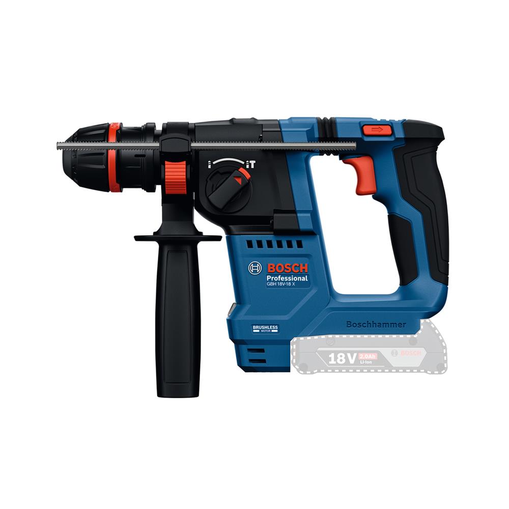 สว่านโรตารี่ไร้สาย (เฉพาะตัวเครื่อง) BOSCH GBH18V-18X 13 มม. 18 โวลต์