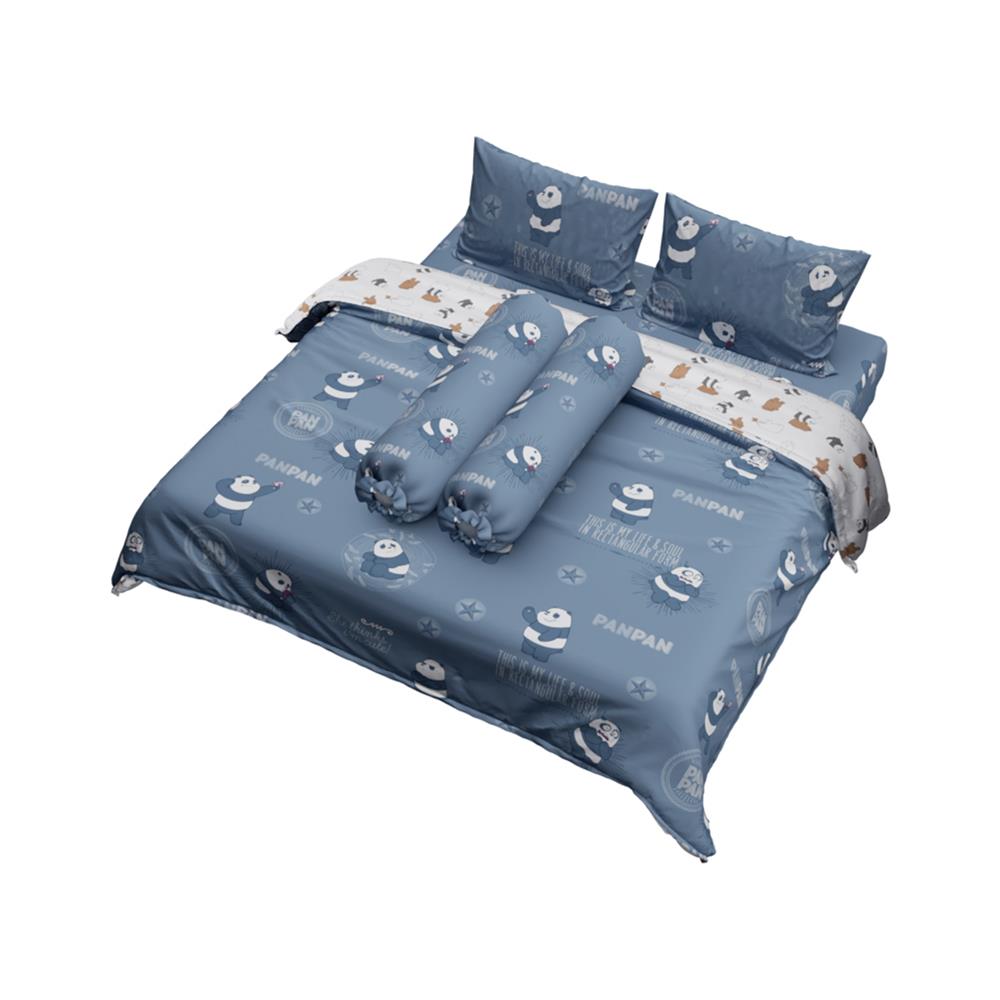 ชุดผ้าปูที่นอน 5 ฟุต (ชุด 6 ชิ้น) PERICO WE BARE BEARS P052
