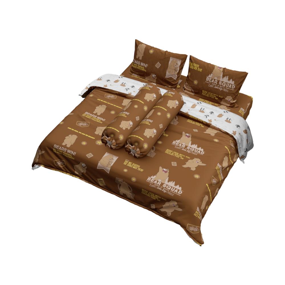 ชุดผ้าปูที่นอน 5 ฟุต (ชุด 6 ชิ้น) PERICO WE BARE BEARS P051