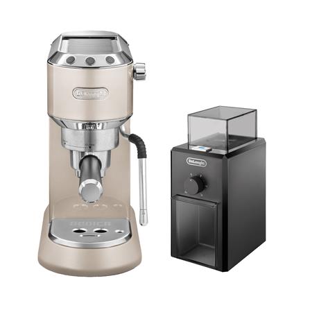 ชุดเครื่องชงกาแฟและเครื่องบดเมล็ดกาแฟ DELONGHI EC885BG+KG79_0