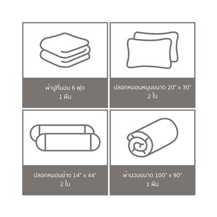 ชุดผ้าปูที่นอน 6 ฟุต (ชุด 6 ชิ้น) PERICO WE BARE BEARS P052_5