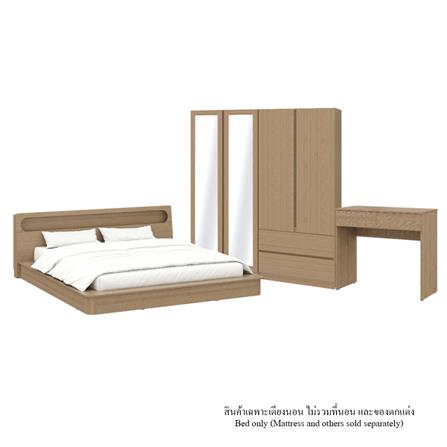 ชุดห้องนอน 6 ฟุต KONCEPT TOMO 59064226 สีแคชชูโอ๊ค_0