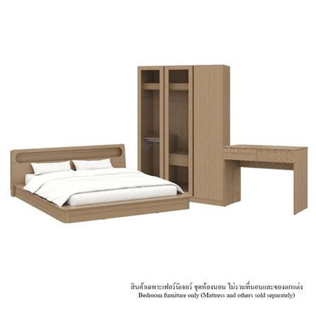 ชุดห้องนอน 6 ฟุต KONCEPT TOMO 59064223 สีแคชชูโอ๊ค_0