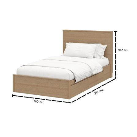 ชุดห้องนอน 3.5 ฟุต KONCEPT TOMO 59063888 สีแคชชูโอ๊ค_13