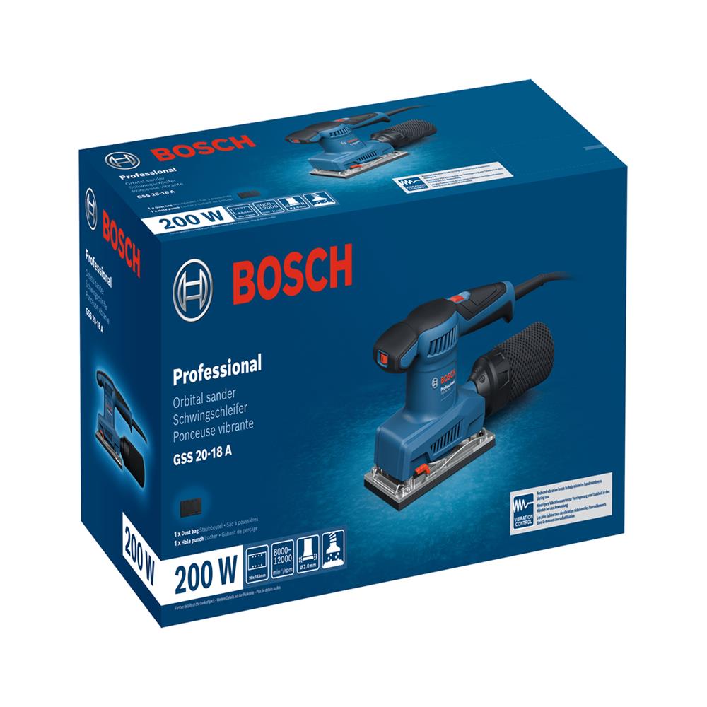เครื่องขัดกระดาษทราย BOSCH GSS20-18A 200 วัตต์