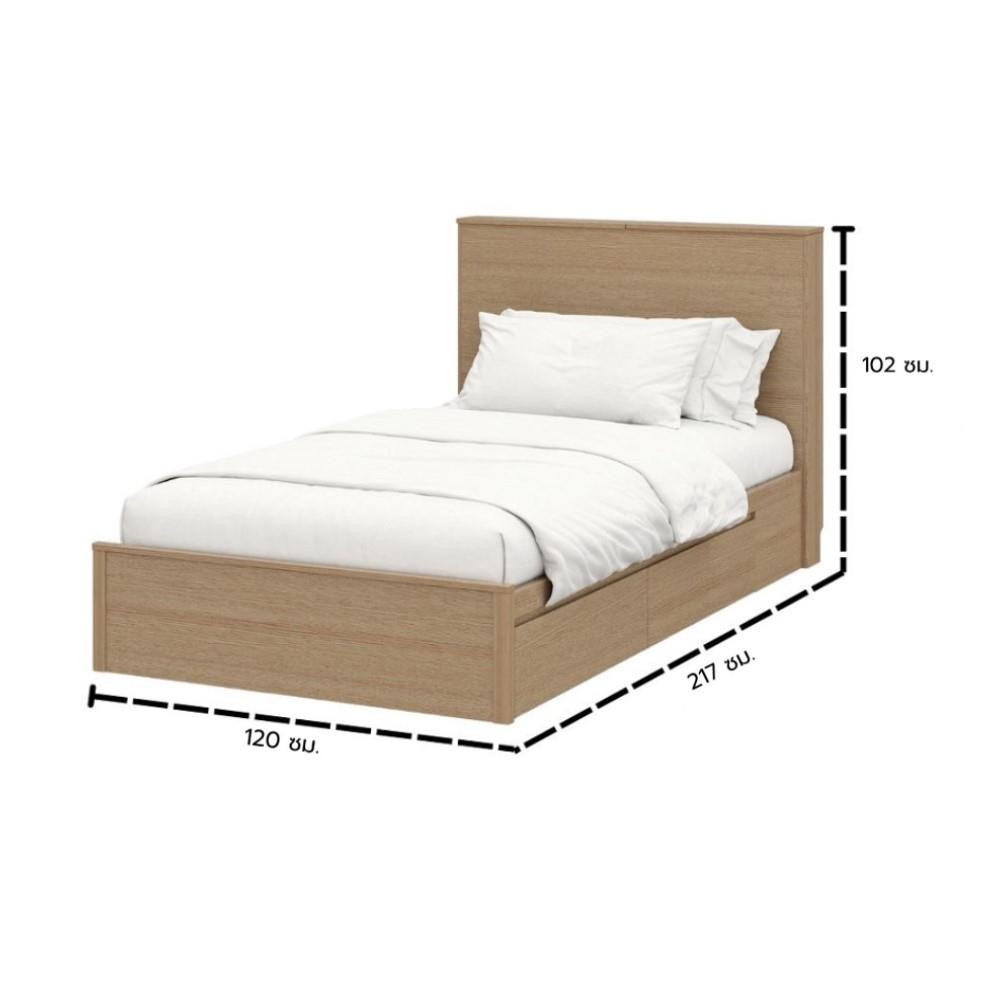 ชุดห้องนอน 3.5 ฟุต KONCEPT TOMO 59063120 สีแคชชูโอ๊ค