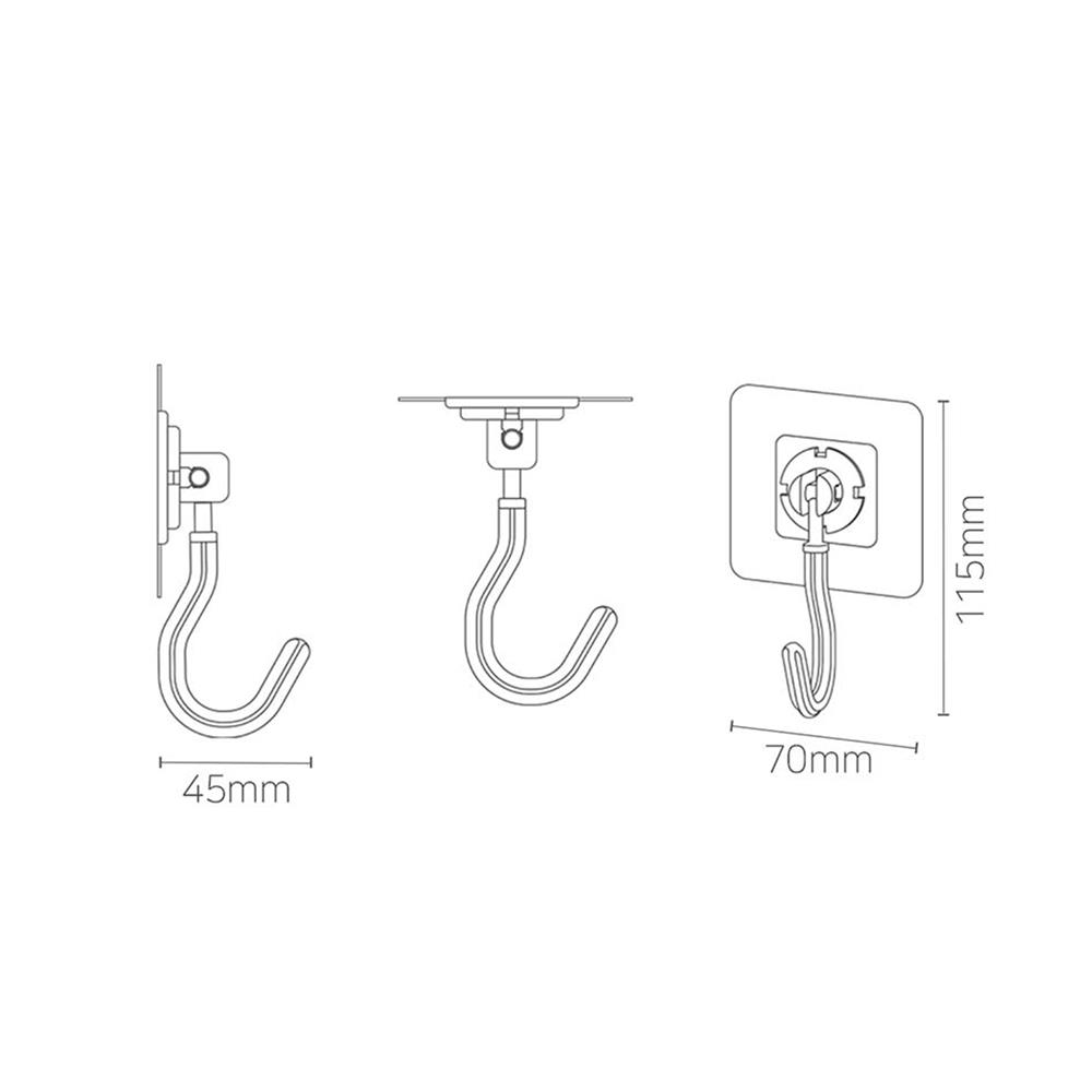 ขอแขวนใหญ่ DEHUB VOH13-CW70 สีขาว