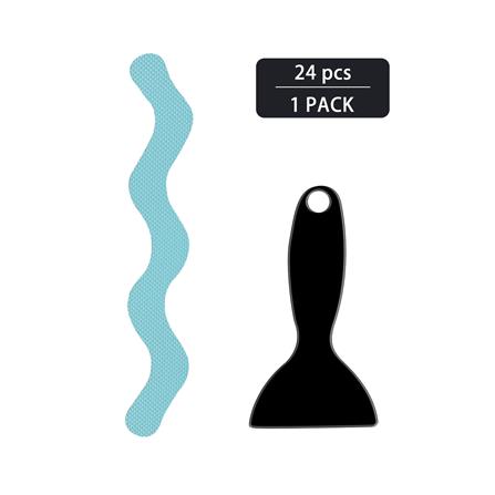 สติ๊กเกอร์ HOME LIVING STYLE ANTI-SLIP 20x2 ซม. สีฟ้า (แพ็ก 24 ชิ้น)_0