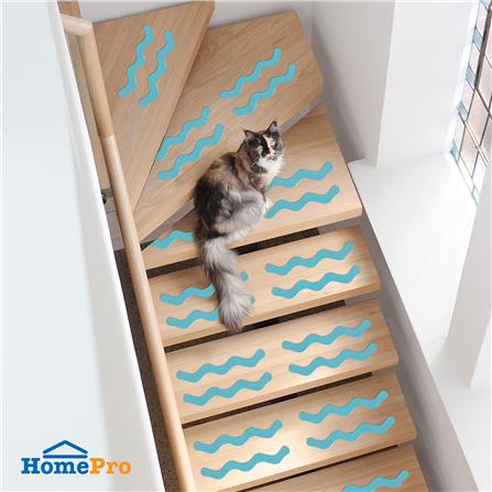 สติ๊กเกอร์ HOME LIVING STYLE ANTI-SLIP 20x2 ซม. สีฟ้า (แพ็ก 24 ชิ้น)_2