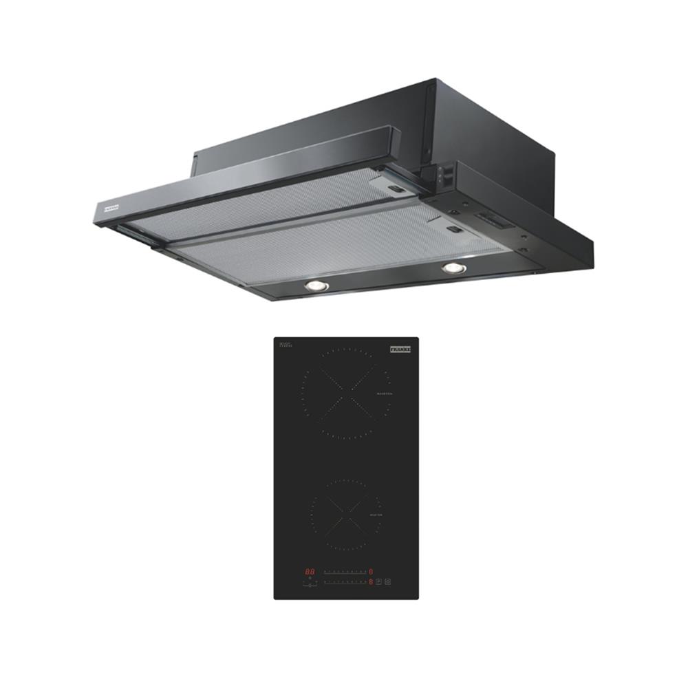 เตาฝัง+เครื่องดูดควัน FRANKE FIH3210+FTC601 BK/GL