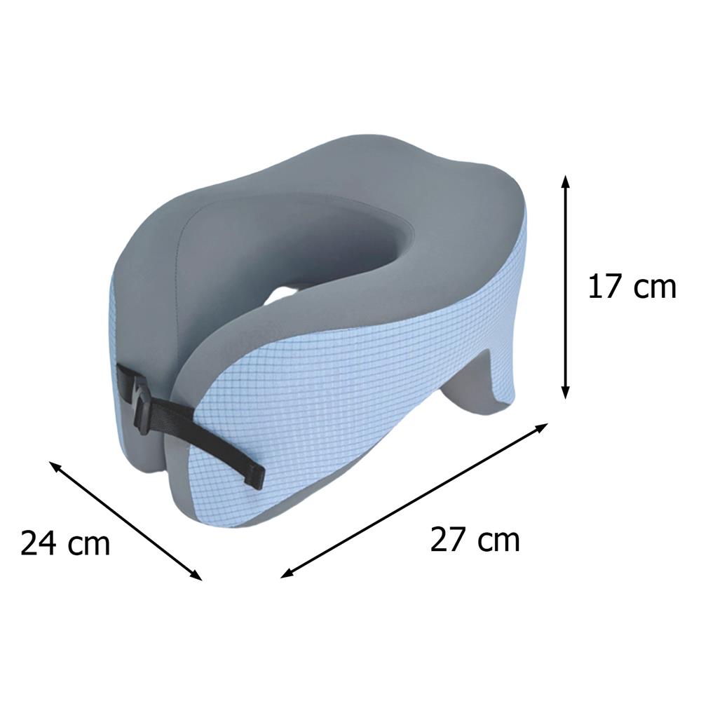 หมอนรองคอ HOME LIVING STYLE HAZE-H 10.5x9 นิ้ว สีฟ้า