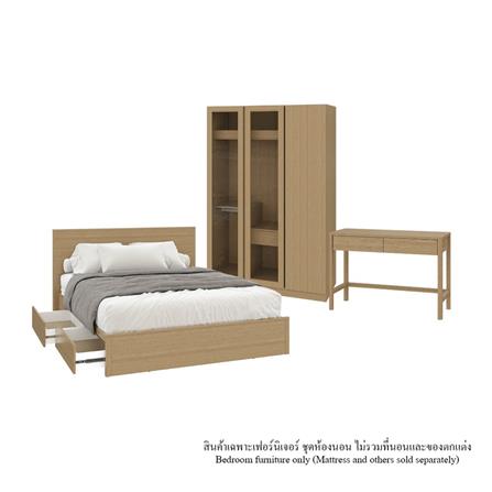 ชุดห้องนอน 5 ฟุต KONCEPT TIMBUR 59062086 สีแคชชูโอ๊ค_0