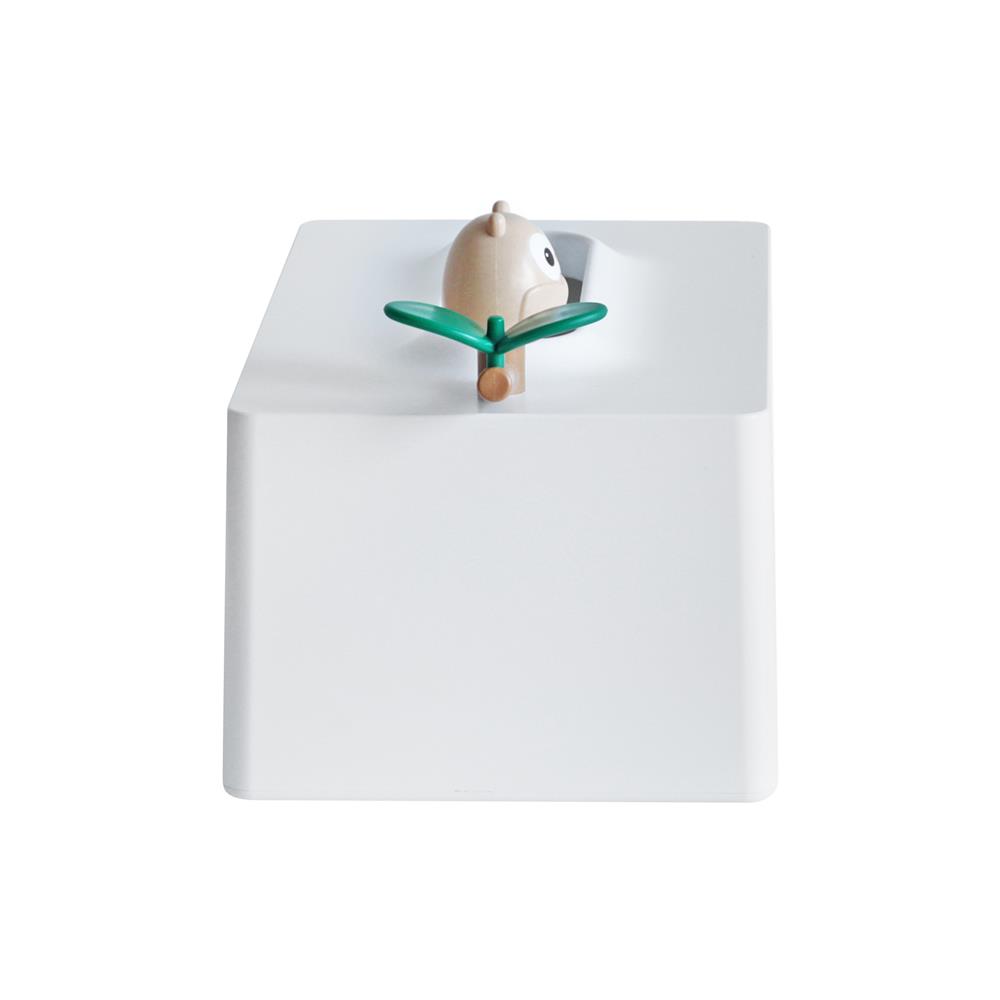กล่องทิชชู่แผ่น MINIMAL SCULPT OWL FRIEND สีขาว
